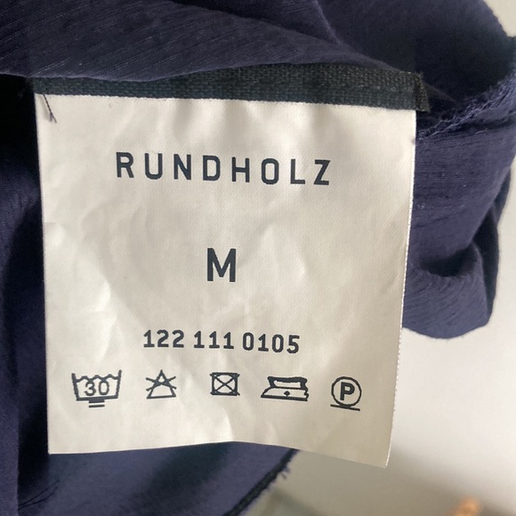 RUNDHOLZ blue linen capri pants size medium - Picture 4 of 9